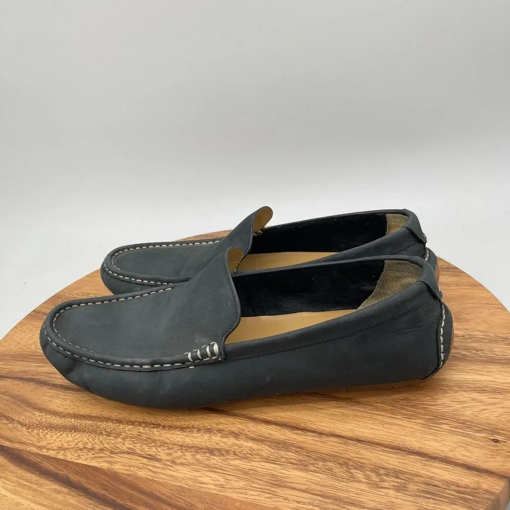 Cole Haan Somerset Venetian Loafers Mens 12 M Black Leather Driving Casual Shoes